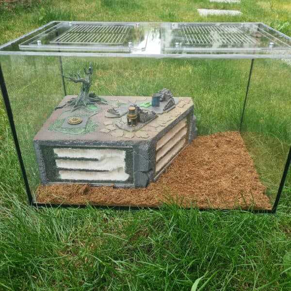 Ameisenhabitat „Formicarium „XLLLLL““ mit aufwendiger Gestaltung.