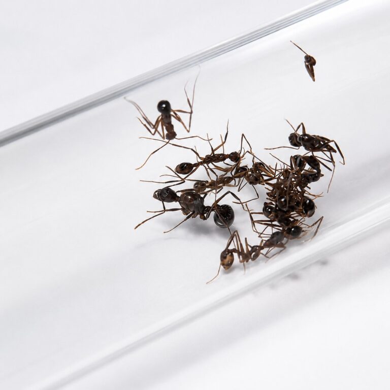 Aphaenogaster feae robotnica — smukła budowa do leśnego żerowania mrówka długonoga ze strefy umiarkowanej Eurazji i Ameryki Północnej, żywa kolonia w ANTonTOP