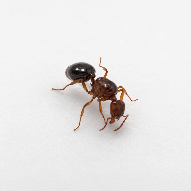 Aphaenogaster subterranea robotnica — smukła budowa do leśnego żerowania mrówka długonoga ze strefy umiarkowanej Eurazji i Ameryki Północnej, żywa kolonia w ANTonTOP