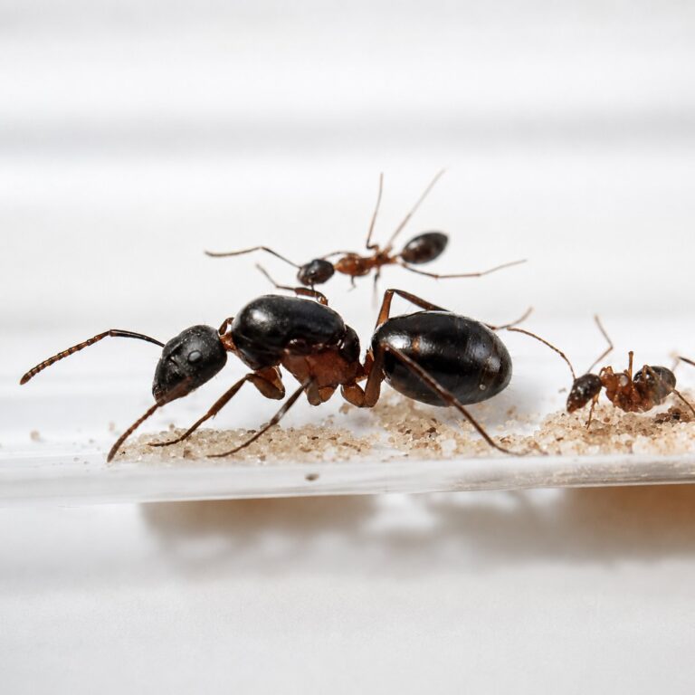 Camponotus arnoldinus duża robotnica — krępy tułów i duże głowy mrówka stolarka występująca na całym świecie, żywa kolonia w ANTonTOP