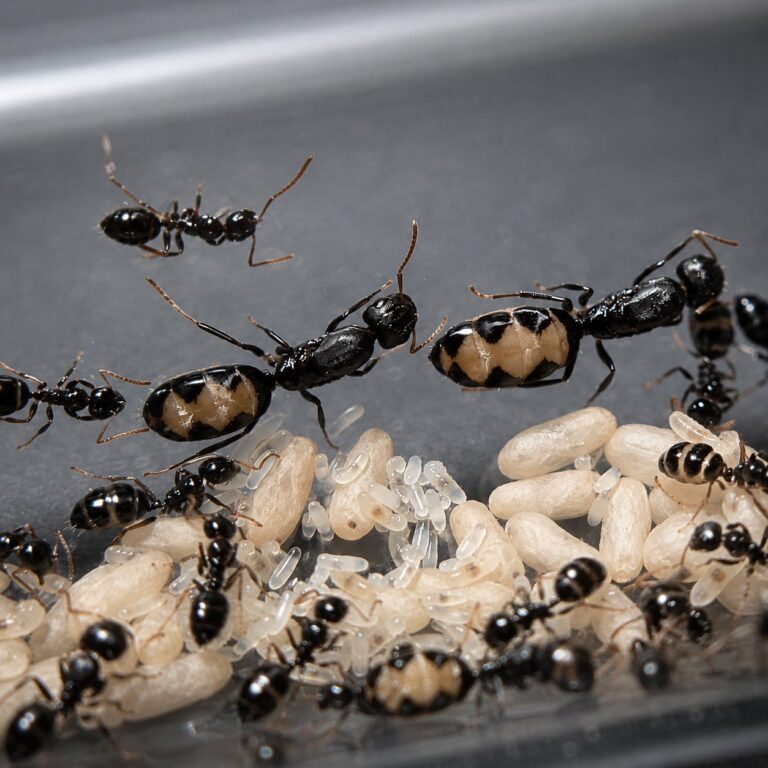 Camponotus bellus duża robotnica — krępy tułów i duże głowy mrówka stolarka występująca na całym świecie, żywa kolonia w ANTonTOP