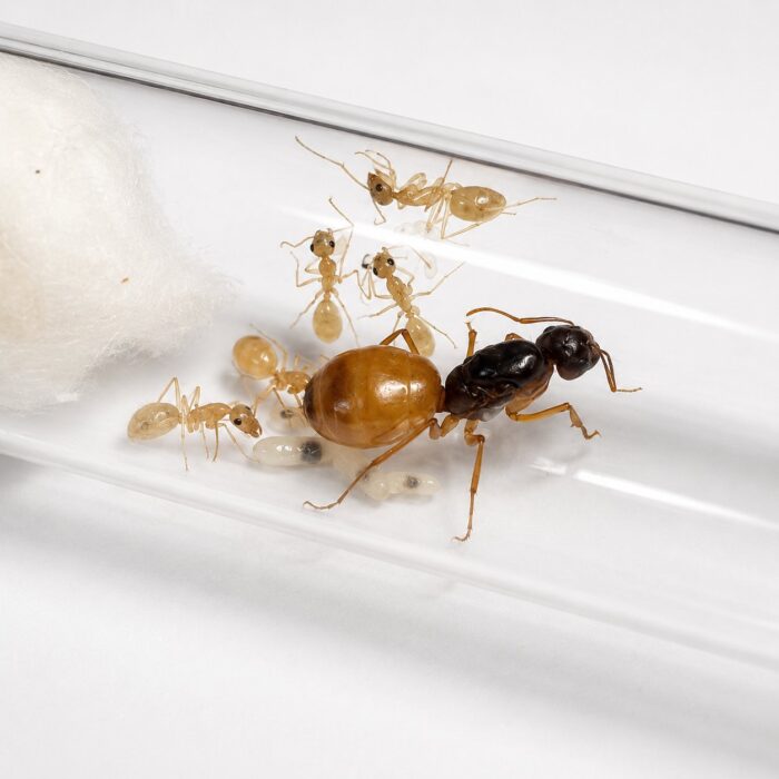 Camponotus fedtschenkoi obreras en formicario — hormiga carpintera para criadores, colonias tranquilas y pausadas