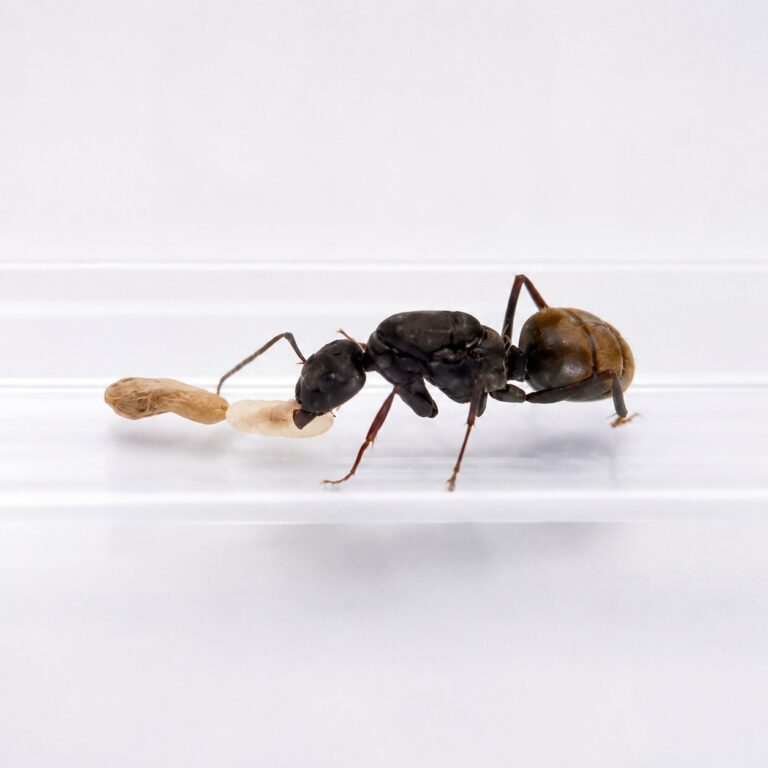 Camponotus flavomarginatus major worker — robust thorax and large heads carpenter ant found around the world, live colony at ANTonTOP