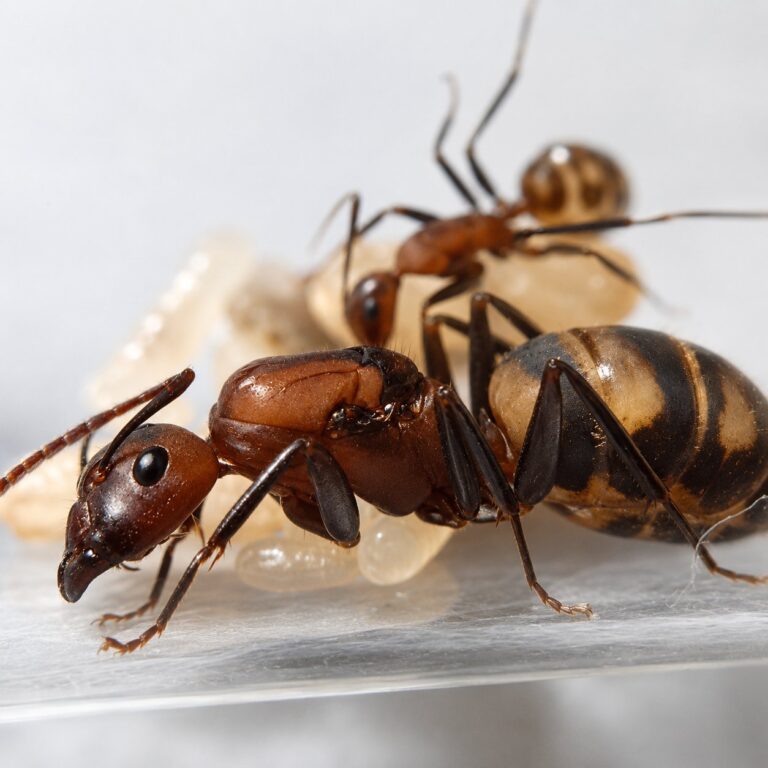 Camponotus habereri duża robotnica — krępy tułów i duże głowy mrówka stolarka występująca na całym świecie, żywa kolonia w ANTonTOP