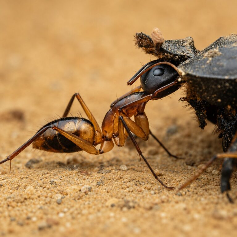 Camponotus sanctus duża robotnica — krępy tułów i duże głowy mrówka stolarka występująca na całym świecie, żywa kolonia w ANTonTOP
