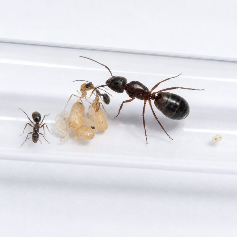 Camponotus sylvaticus duża robotnica — krępy tułów i duże głowy mrówka stolarka występująca na całym świecie, żywa kolonia w ANTonTOP
