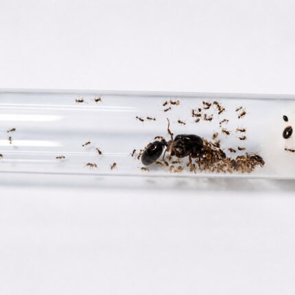 Carebara affinis major worker — reddish-brown African marauder ant from Africa, live colony at ANTonTOP