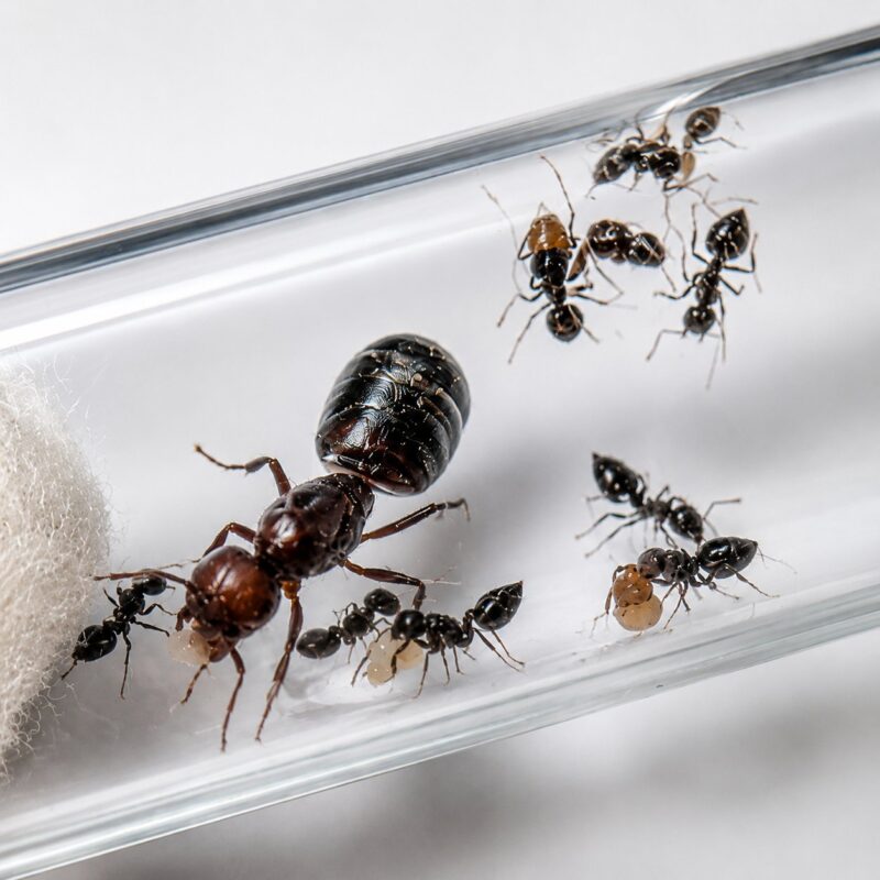 Crematogaster nigeriensis worker — compact body with characteristic upturned abdomen acrobat ant found around the world, live colony at ANTonTOP