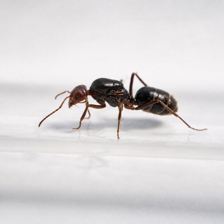 Dorymyrmex pogonius robotnica — mała ciemna dolichoderine mrówka stożkowa z obu Ameryk, żywa kolonia w ANTonTOP