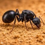 Messor arenarius duża robotnica — rdzawo-brązowa saharyjska mrówka żniwiarka z Sahary i Arabii, żywa kolonia w ANTonTOP