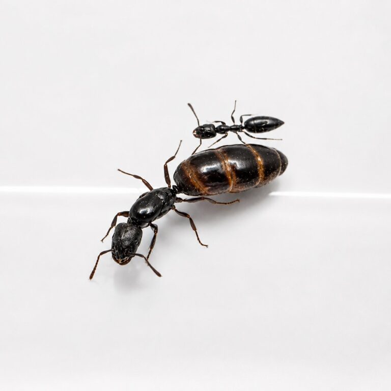 Myrmelachista chilensis reina con cría — colonia fundadora de hormiga habitante de ramitas Neotropical, hormigas vivas en venta