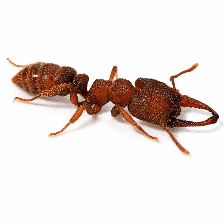 Mystrium camillae worker — matt orange-brown Asian dracula ant from Southeast Asia, live colony at ANTonTOP