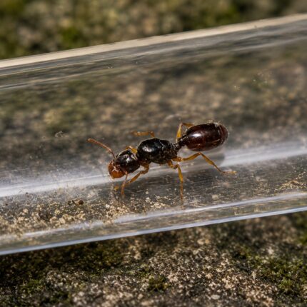 Pheidole barbata major worker — oversized soldier heads big-headed ant native to the pantropics, live colony at ANTonTOP