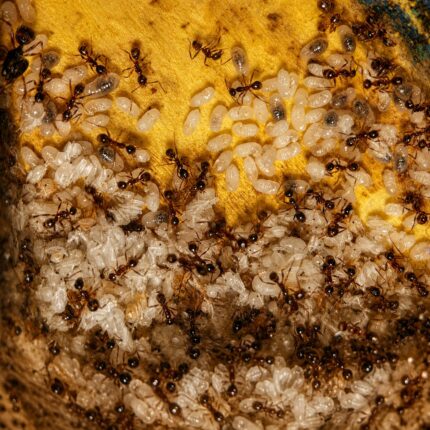 Pheidole yeensis major worker — oversized soldier heads big-headed ant native to the pantropics, live colony at ANTonTOP