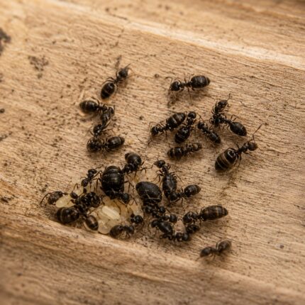 Plagiolepis pygmaea robotnica — poniżej 2 mm, przezroczyste żółte żółta mrówka karłowata z basenu Morza Śródziemnego, żywa kolonia w ANTonTOP
