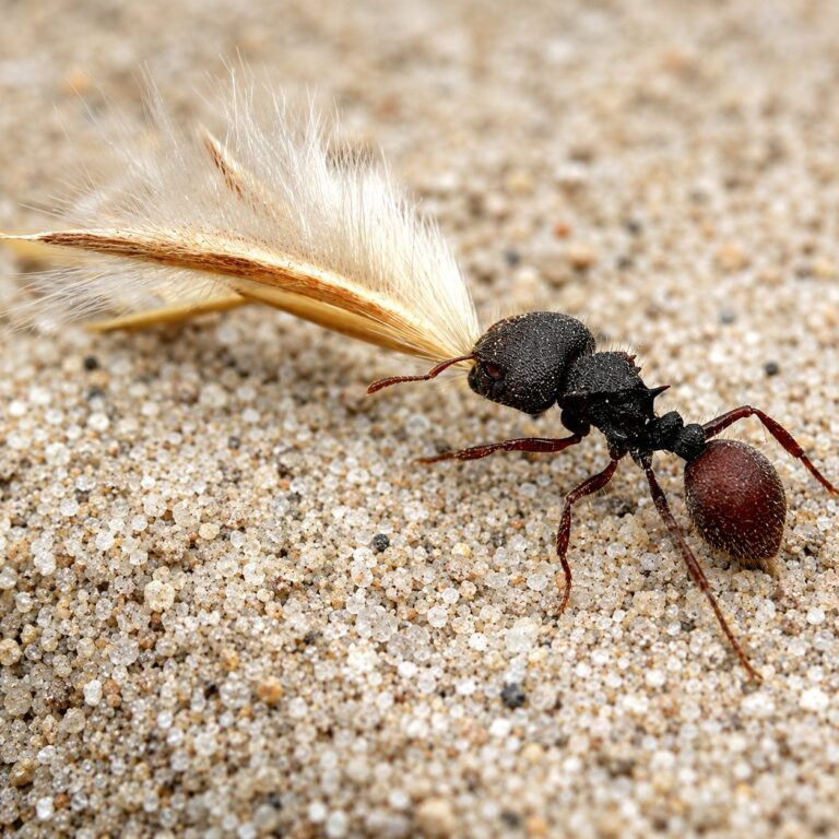 Pogonomyrmex rugosus major worker — reddish body with bearded chin and powerful mandibles harvester ant from American deserts, live colony at ANTonTOP
