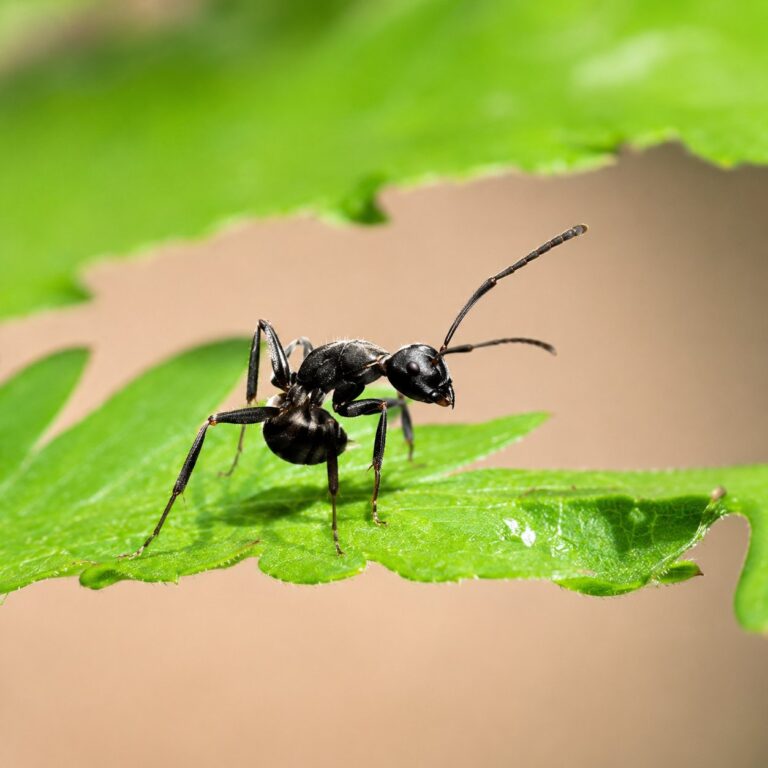 Polyrhachis furcata worker — glossy black with forked spines forked spiny ant from Southeast Asia, live colony at ANTonTOP