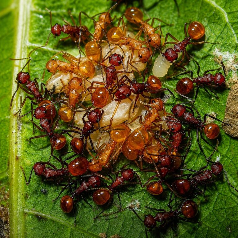 Polyrhachis thrinax robotnica — błyszczące czarne lub złote ciało z kolcami tułowiowymi mrówka kolczasta z tropików Starego Świata, żywa kolonia w ANTonTOP