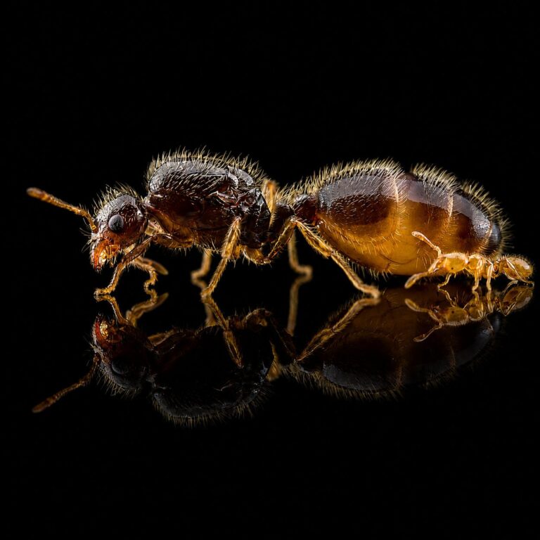 Solenopsis fugax major worker — pale yellow thief ant from Eurasia, live colony at ANTonTOP