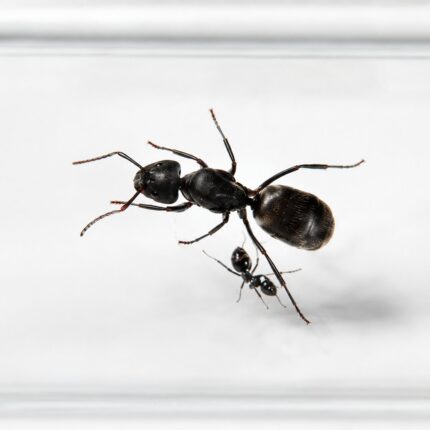 Tapinoma nigerrimum worker — glossy black Mediterranean supercolony ant from the Mediterranean, live colony at ANTonTOP