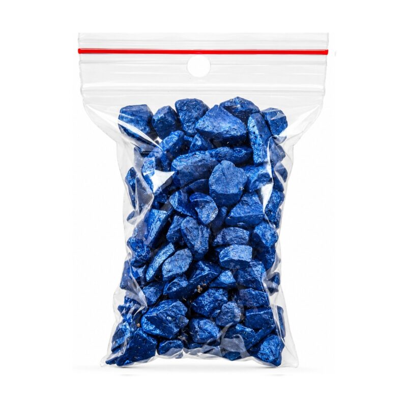 Blue decorative stones for ant arenas — coloured gravel substrate — ANTonTOP