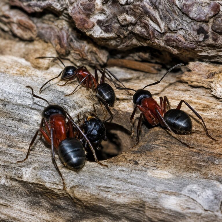Camponotus ligniperda duża robotnica — czerwono-czarna dwubarwna europejska mrówka stolarka z Europy, żywa kolonia w ANTonTOP