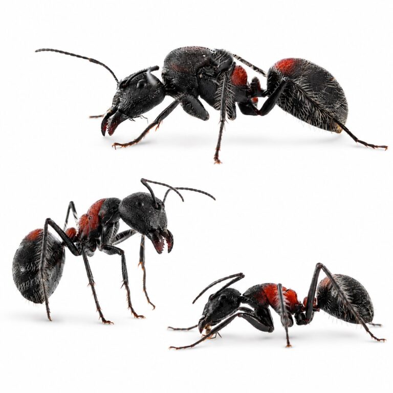 Camponotus mutilarius duża robotnica — czarna z rdzawym tułowiem mrówka stolarka xiangban z Azji Wschodniej, żywa kolonia w ANTonTOP