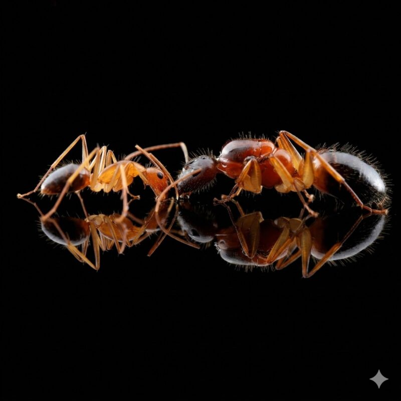 Camponotus pseudoirritans duża robotnica — krępy tułów i duże głowy mrówka stolarka występująca na całym świecie, żywa kolonia w ANTonTOP