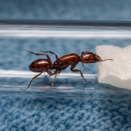 Camponotus quadrisectus duża robotnica — krępy tułów i duże głowy mrówka stolarka występująca na całym świecie, żywa kolonia w ANTonTOP