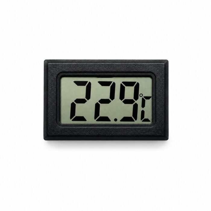 digitalthermometerblack Digital LCD thermometer for formicariums, black housing — ±0.3°C accuracy, 1second refresh — ANTonTOP