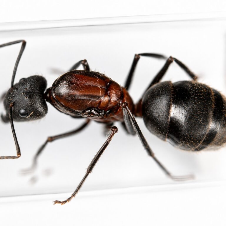 Camponotus angusticollis colony view — carpenter ant starter colony ready to ship from ANTonTOP
