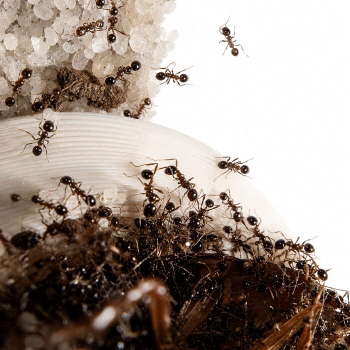 Carebara diversa major worker — darkbrown workers, giant amber queen Asian marauder ant from South and Southeast Asia, live colony at ANTonTOP