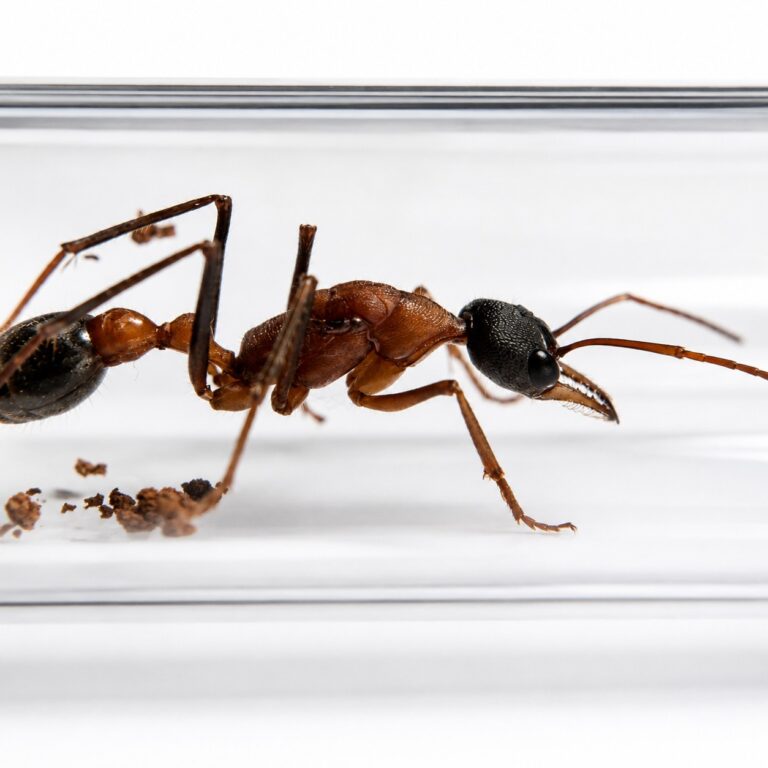 Myrmecia desertorum queen with brood — founding colony of bulldog ant from Australia, live ants for sale